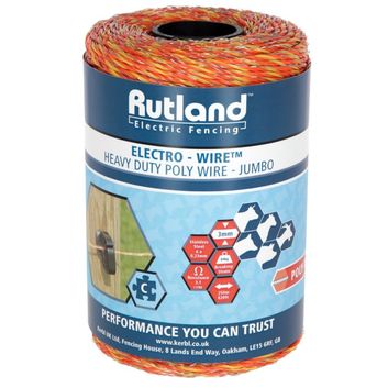 Rutland Polywire 250 m, orange/yellow 6 x 0.20 mm SSW