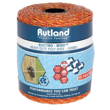 Rutland Polywire 500m, orange/yellow 6 x 0.20 mm SSW