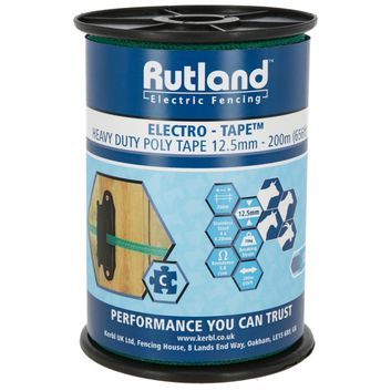 Rutland Electro Tape, 200m, 12,5mm green, 4 x 0,20mm