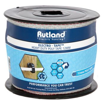 Rutland Tape, 12 mm, 100 m,white/blue/red