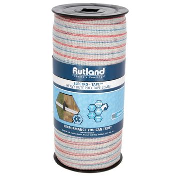 Rutland Tape, 20 mm, 200 m,white/blue/red