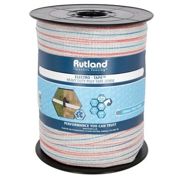 Rutland Tape, 20 mm, 400 m,white/blue/red