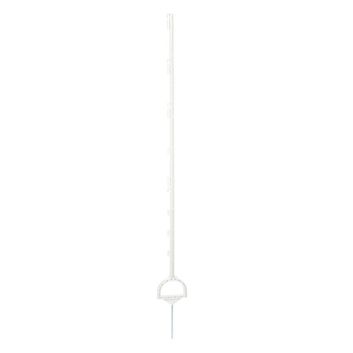 Rutland Full Plastic Post with stirrup tread, 158cm, white