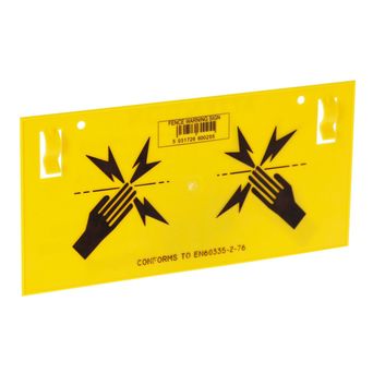 Rutland Warning Sign, yellow alternative
