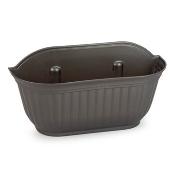 Plasticforte Anthracite Roma Wall Planter