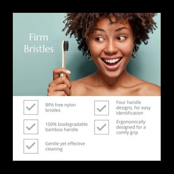 Wild &amp; Stone Organic Bamboo Toothbrush - Firm Bristles alternative