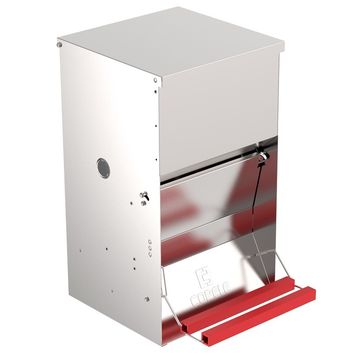 Copele Poultry Treadle Feeder Metal Safeed Automatic - 20kg - STOCK RETURN SPECIAL!