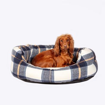 Danish Design Bowmore Deluxe Slumber Bed Navy Navy/Cream