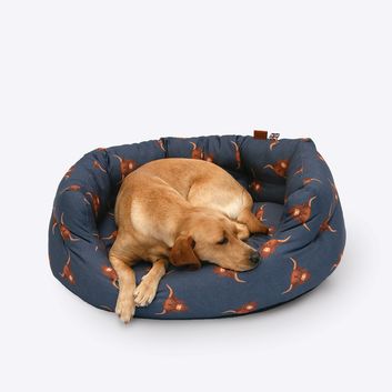 Danish Design Bramblehorn Deluxe Slumber Bed Navy/Brown