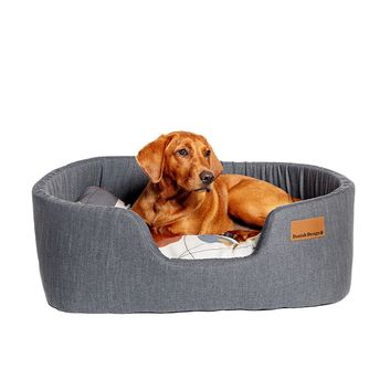 Danish Design Colour Block Deluxe Slumber Bed Steel Grey/Multi