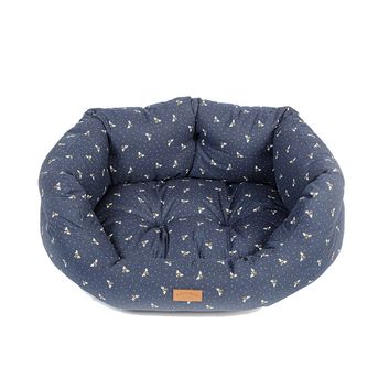 Danish Design Fatface Spotty Bees Deluxe Slumber Bed Navy