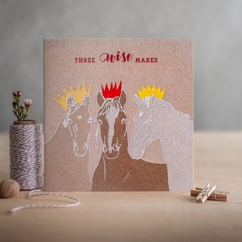 Deckled Edge Christmas Three Wise Mares