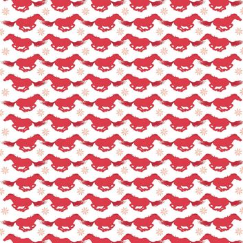 Deckled Edge Gift Wrap Galloping Christmas