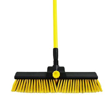 Hillbrush Tornado Broom With Telescopic Handle Yellow