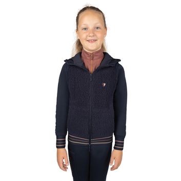 Hy Equestrian Elevate Evolution Mizs Teddy Fleece Jacket Nvy Navy
