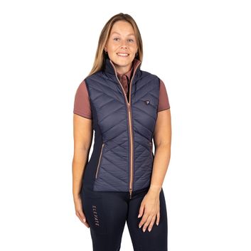 Hy Equestrian Elevate Evolution Quilted Gilet Navy