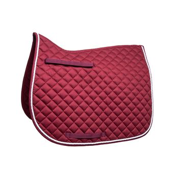 Hy Equestrian Splendid Showjump Saddle Pad Burgundy/White
