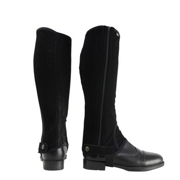 Hy Equestrian Synthetic Nubuck Chaps Ladies Black