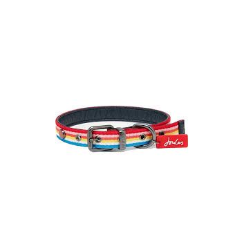 Joules Rainbow Stripe Dog Collar Small
