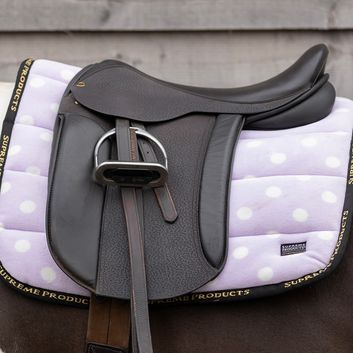 Supreme Products Dotty Fleece Saddle Pad Lavish Lilac alternative