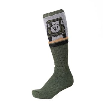 Waring Brooke Fendleer Sock Grn Green