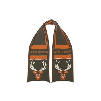 Waring Brooke Majestic Stag Scarf Olive
