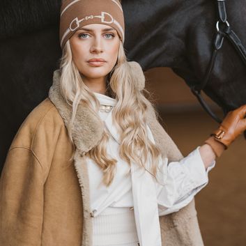 Waring Brooke Snaffle Headband/Snood Tan