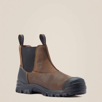 Ariat Treadfast Chelsea Waterproof Steel Toe Work Boots - Dark Brown alternative