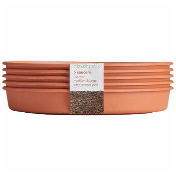 Clever Pots Saucers Pack 5 13cm