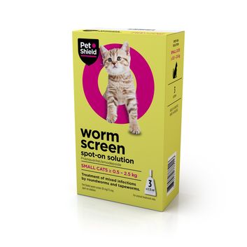 Petshield Worm Screen Spot-On Solution For Cats Small Cat