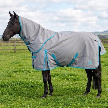 W-Horse Whr126 Mason 15og Combo Turnout Rug Grey