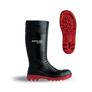 Dunlop Acifort Ribbed SB Full Safety Wellington Boots Black