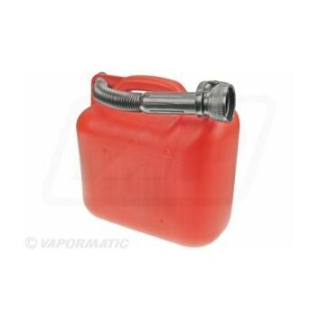 Red Plastic Fuel Container - 5 Litres