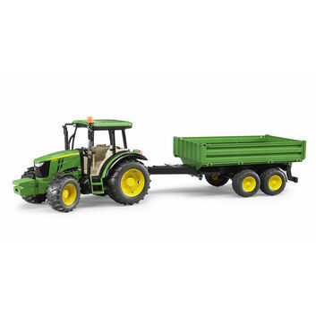 Bruder John Deere 5115M Tractor with Tipping Trailer 1:16