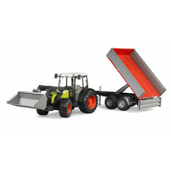 Bruder Claas Nectis 267 F Tractor with Front Loader + Tipping Trailer 1:16