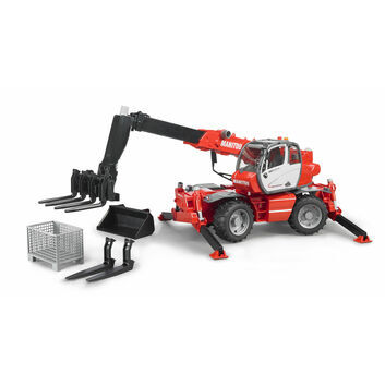 Bruder Manitou Telescopic Forklift MRT 2150 with Accessories 1:16