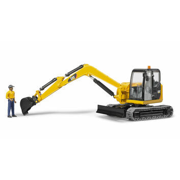 Bruder Cat Mini Excavator with Worker 1:16