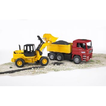 Bruder Construction Truck and Articulated Road Loader FR130 1:16 alternative