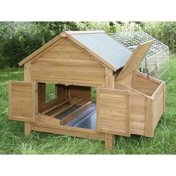 Horizont Chicken Poultry & Small Animal Hutch with Egg Nest