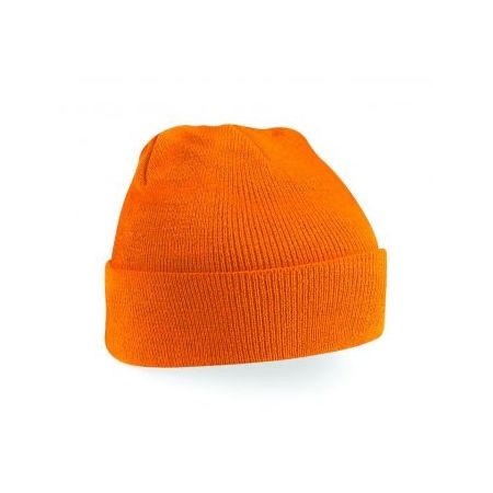 2 Pack Unisex Winter Beanie - Soft Knit Hat For Men & Women, Black+Orange, One Size - View #10