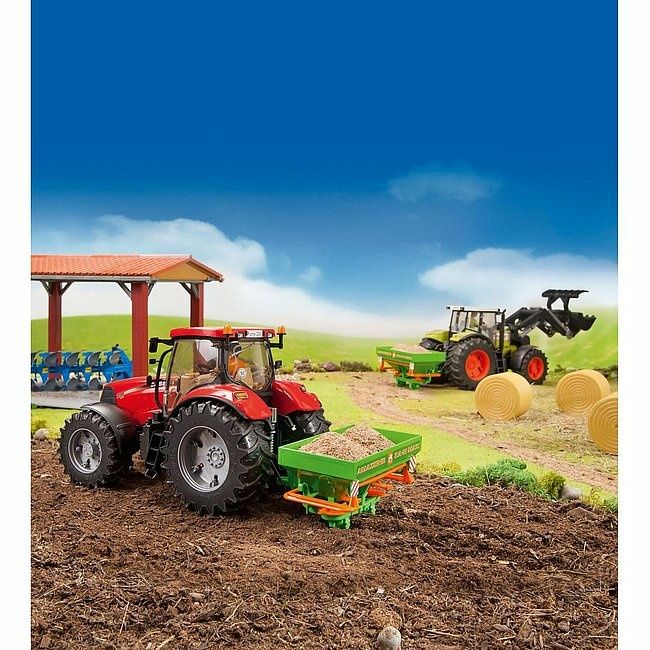 BRUDER 02220 Rimorchio con 8 balle fieno rotonde – Io Bimbo Dalli Cani S.R.L