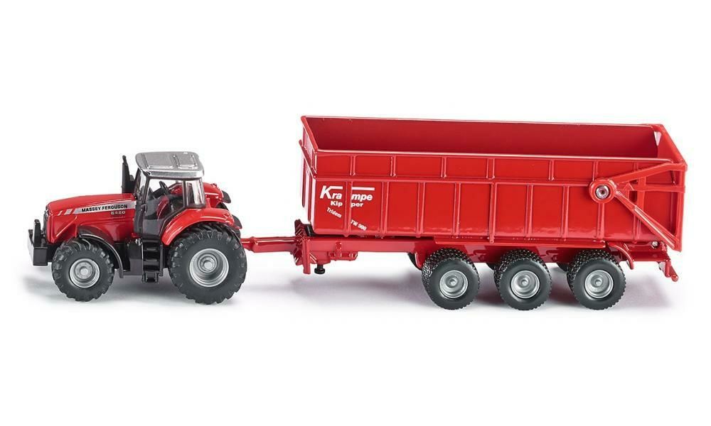 Buy Siku Massey Ferguson 8480 Tractor with Trailer 1:87 from £19.46