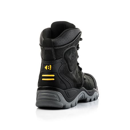 Buy Buckler BSH012BK S3 Black Leather Safety Lace Boot with Ankle ...