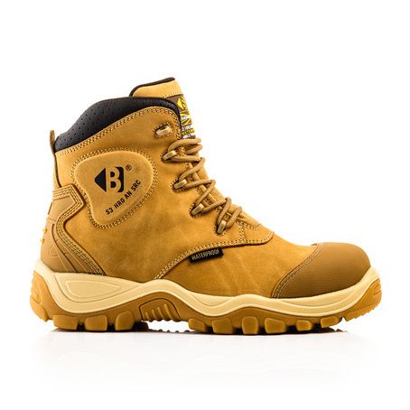 Buy Buckler BSH012HY S3 Honey Leather Safety Lace Boot with Ankle ...
