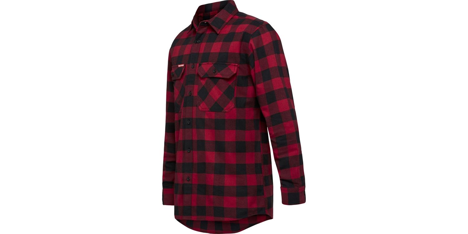 Chemise Flanelle HK Army Collide – Rouge – Manches Longues – Taille X-Large – Neuve