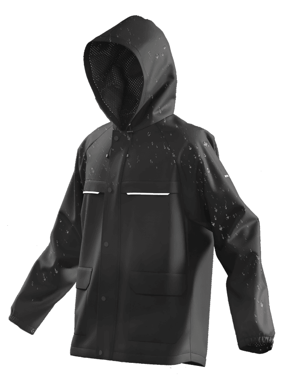KASRJACW Women's Completely Waterproof Rain Jacket, Safetywear