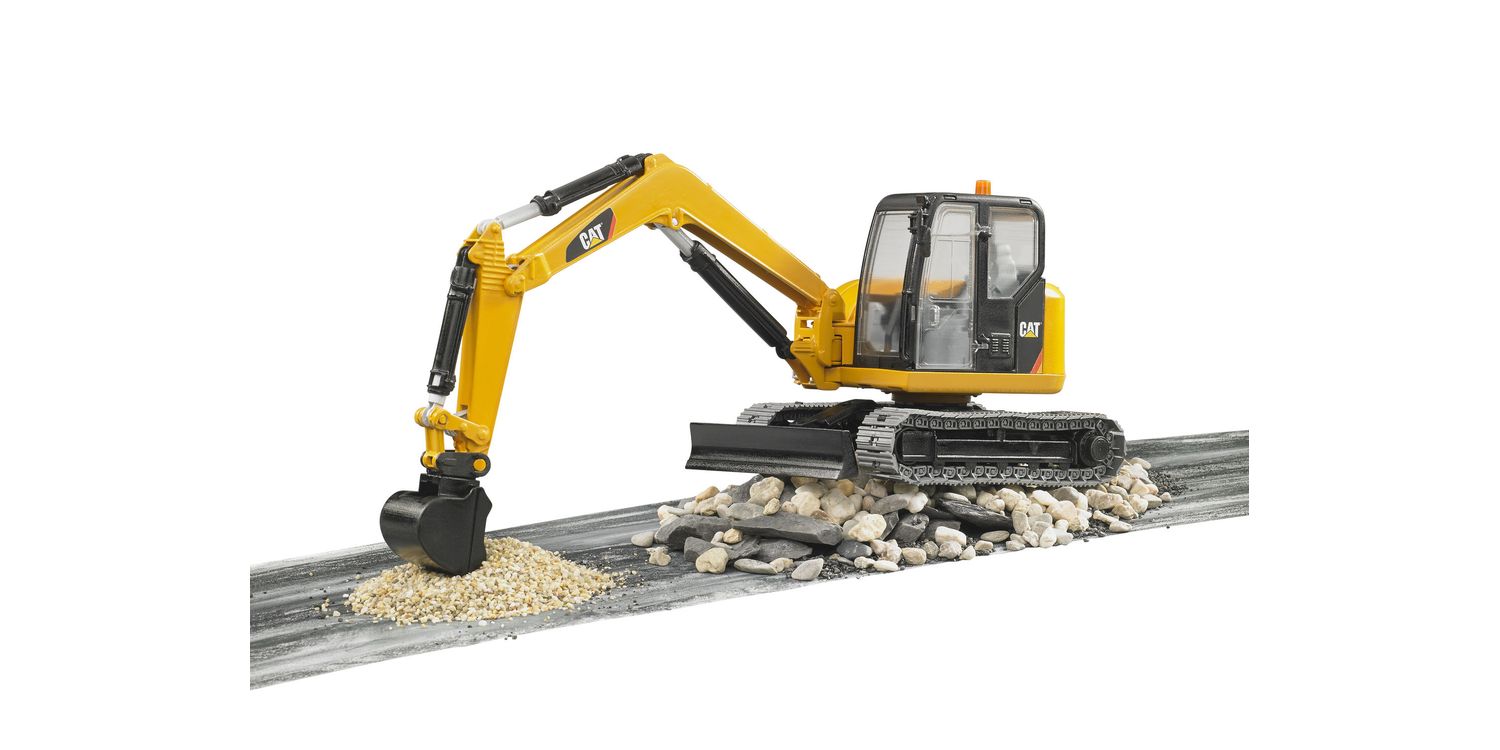 Buy Bruder CAT Mini Excavator 1:16 from £32.46