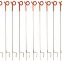 10 x 100cm Gallagher Orange Pigtail Electric Fence Post additional 1
