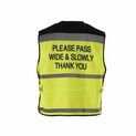 Equisafety Air Hi Vis Waistcoat Please Pass Wide & Slowly additional 3