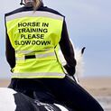 Equisafety Air Hi Vis Waistcoat Horse in Training Please Slow Down additional 1